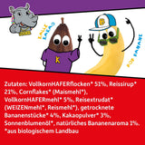 FRECHE FREUNDE KIDS, Bobs & DIKKAs Muesli crocant cu banană și cacao, muesli crocant cu ciocolată pentru copii, conținut scăzut de zahăr, fără aditivi, 100% vegan, 6 bucăți (6 x 280g)
