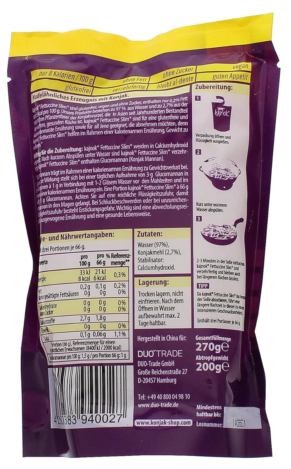 Fettuccine subțire, 200 g