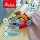 SIGIKID 40490 Inel activ Baby Activity PlayQ Fete și băieți jucărie pentru copii recomandată de la 3 luni multicolor Jucarii Bebe Naty Shop