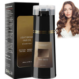 Șampon colorant pentru păr, șampon colorant instant 3 în 1, șampon colorant instant pentru îngrijirea părului, șampon colorant pentru păr negru, șampon colorant pentru păr (maro deschis) Vopsea pentru par Naty Shop Titlu implicit