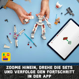 LEGO Star Wars X-Wing Mech al lui Luke Skywalker, cărămizi de jucărie de colecționat, aventură de acțiune, idee de cadou pentru băieți și fete creative cu vârsta de 6+ 75390 Seturi de constructie Besuche den LEGO-Store