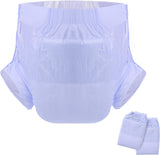 Scutece pentru adulți CutiePlusU, suprafață uscată, absorbție maximă peste noapte, scutec de incontinență de unică folosință – albastru, 2 bucăți (medii 71-96 cm)