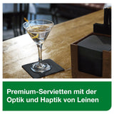 Tork Linstyle 509542 Șervețele pentru cocktail negru, 1/4 pliere, 1 strat, 23,8 x 23,8 cm, 1 x 100 șervețele