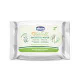 Șervețele umede protectoare Chicco NaturalZ, pachet de 20. Protecție naturală de vară cu lemongrass și eucalipt, protecție zi și noapte.