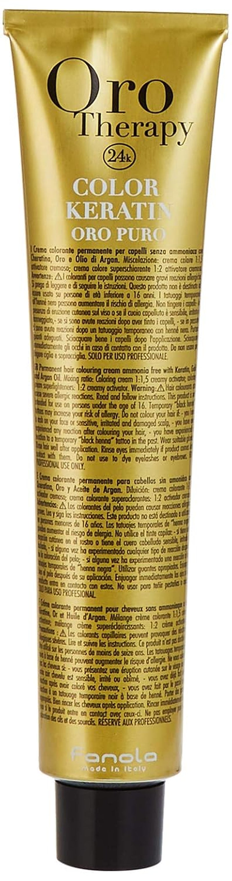 Fanola Oro Therapy Color Keratin 5.0 100ml Vopsea pentru par Naty Shop 11 Super Blond Platinum