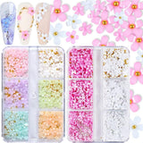 GZMAYUEN 920Pcs Gold Silber Flatback Perlen Für Nägel, Halbrunde Weiße Beige Nail Perlen, Kleine Halbrunde Flatback Perlen Für DIY Nail Art Decor