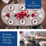 Etajeră Villeroy & Boch Toys Delight Royal Classic, suport decorativ pe niveluri pentru fursecuri, produse de patiserie și bucăți mici de prăjitură, din porțelan premium, alb