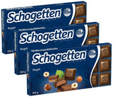 Baton de ciocolată Schogetten Nougat 100g, porționat individual. O încântare. Bucată cu bucată.