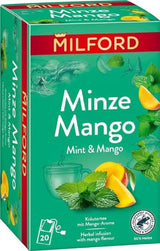 MILFORD Căpșuni și vanilie | Ceai de fructe cu aromă de căpșuni și vanilie | 20 pliculețe