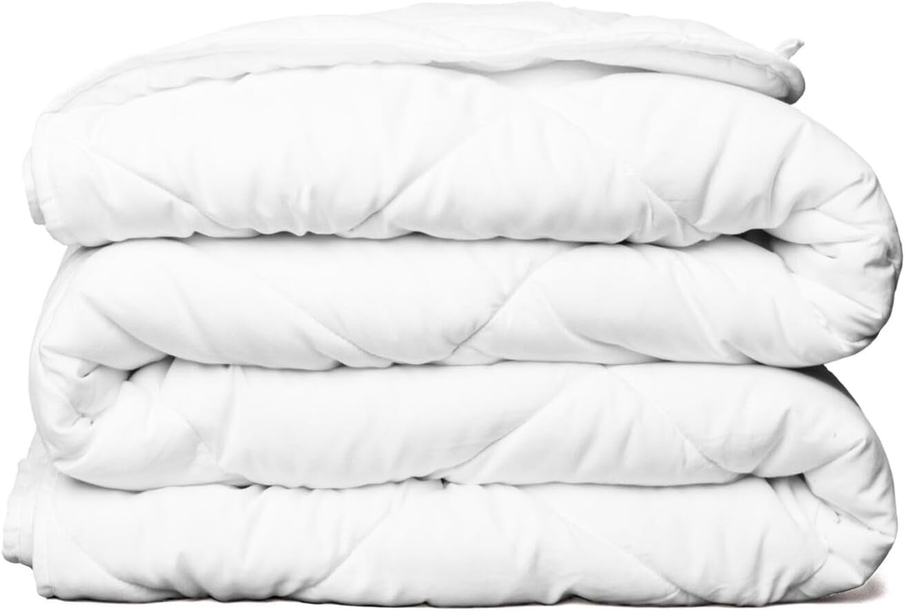 All Seasons Twin/Twin XL în jos plapumă alternativă reversibilă - respirabil, extra lung, de înaltă calitate, microfibră moale - plapumă gri acoperire inserție Plapumi si pilote Naty Shop Alb Twin/Twin Xl