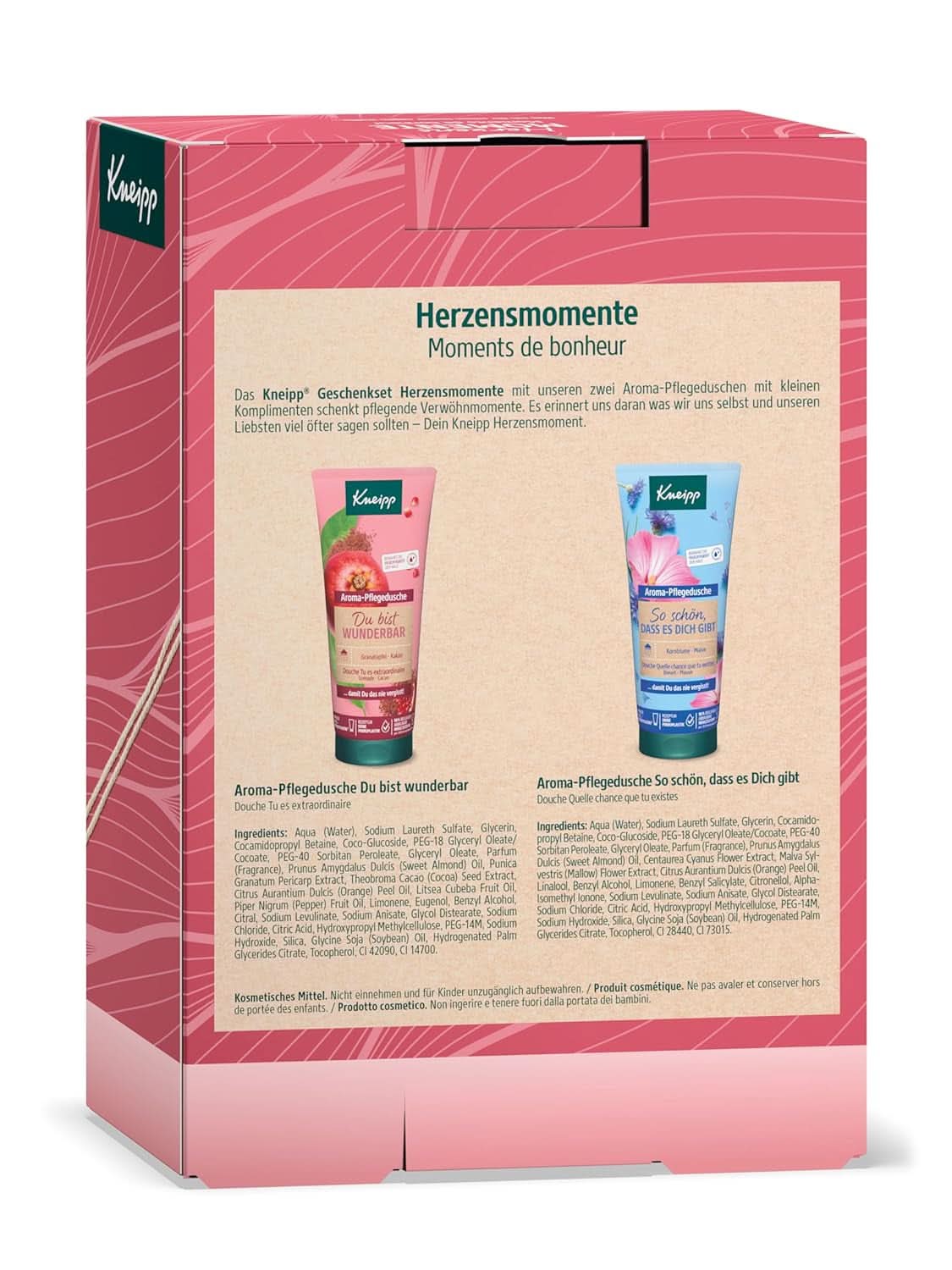 Kneipp, Pachet cadou cu 2 geluri de duș de aromaterapie, 2 x 200 ml Duș și baie Naty Shop