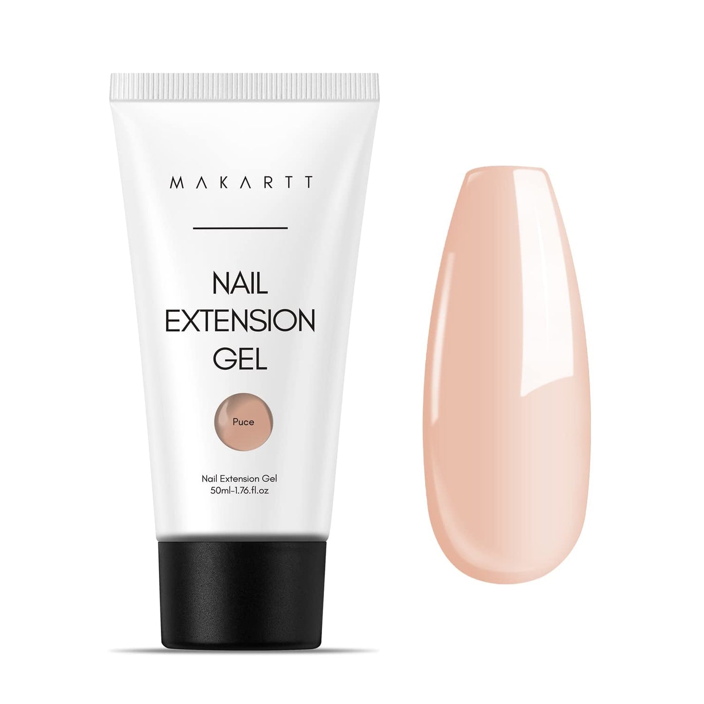 Gel pentru extensii de unghii Makartt Poly - Gel acrilic pentru extensii, gel pentru întărirea unghiilor, decorarea unghiilor, 50 ml (Violet)