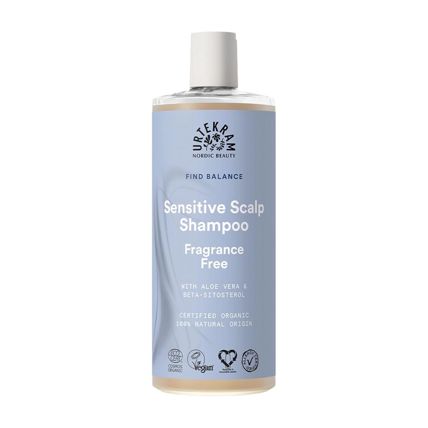 Urtekram Șampon - fără parfum, echilibrat, sensibil 500 ml Duș și baie Naty Shop 500 ml Neparfumat