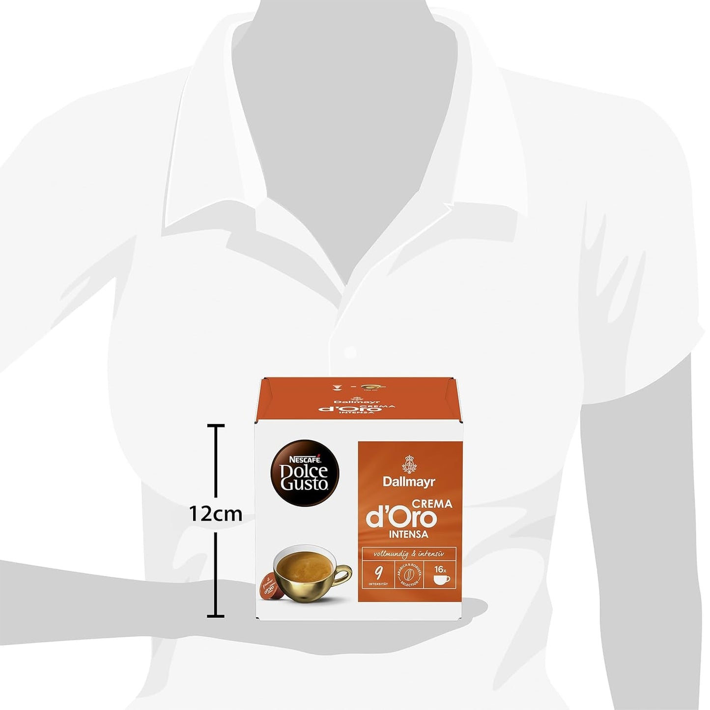 NESCAFÉ DOLCE GUSTO DALLMAYR Crema d'Oro Intensa Kaffeekapseln 3er Pack (3 x 16 Kapseln)