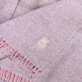 Pătură Must Relax - Pătură din lână - Plaid de înaltă calitate din lână nouă pură cu franjuri - 130X190 Cm - 310 Rose - De la "Zoeppritz since 1828" Paturi si Cuverturi 'zoeppritz since 1828'