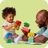 LEGO DUPLO Big Feelings, joc de stivuire pentru construcții cu 23 de cărămizi colorate și 4 figurine, jucărie pentru abilități motorii pentru a promova dezvoltarea socială și emoțională a copiilor mici de la 18 luni 10415 Seturi de constructie Besuche den LEGO-Store