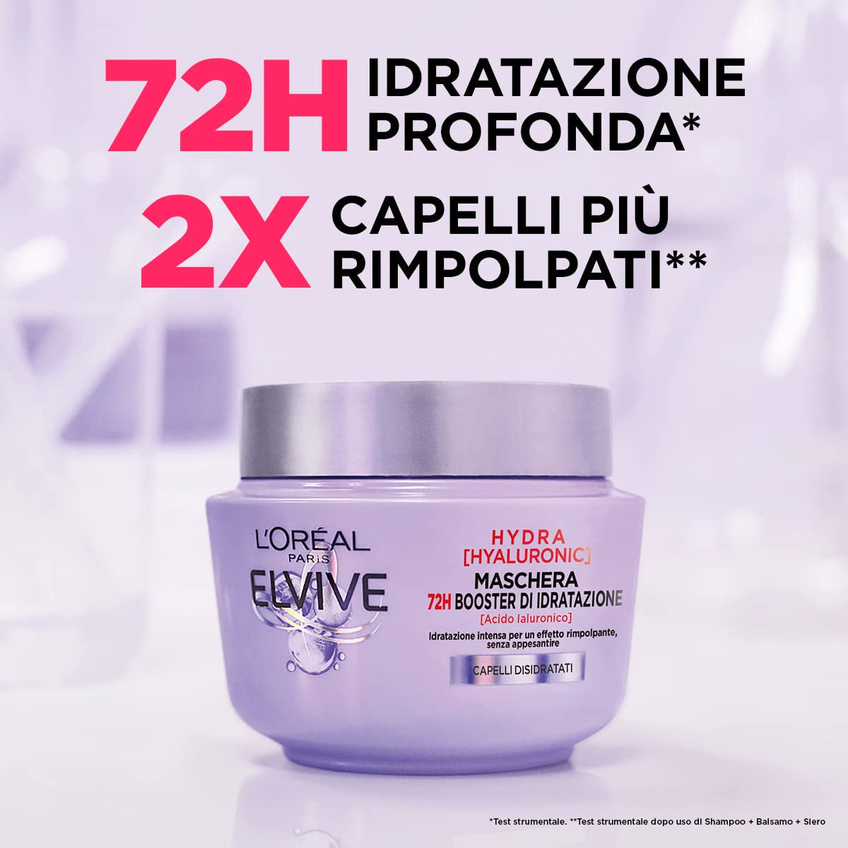 L'Or?al Paris Elvive Hydra Hyaluronic Maschera 72H Booster di Idratazione 300 ml Masca de par Naty Shop