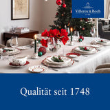 Villeroy & Boch - Set de mic dejun Toy's Delight pentru 2 persoane, Design Locomotivă, 6 piese, Colorat, Crăciun, Set de veselă cu farfurii, căni și boluri pentru micul dejun, Veselă de Crăciun, Porțelan Premium