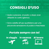 Șervețele de curățat ciclul, șervețele igienice Intima, 100% biodegradabile, ideale pentru casa din exterior, PH 3,5, testate clinic, 12 bucăți