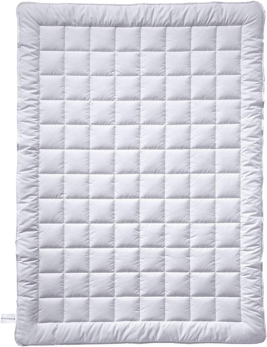 Plapumă Billerbeck Simone Superlight - plapumă de mătase - 135 X 200 Cm - plapumă de vară, plapumă răcoritoare, plapumă ușoară de vară - 100 % bumbac, alb Plapumi si pilote Naty Shop 135X200 Cm