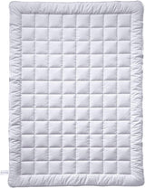 Plapumă Billerbeck Jasmin Superlight - plapumă de vară - 135 X 200 Cm - plapumă din bumbac, plapumă răcoritoare - 90 % viscoză (bambus) 10 % poliester (airsoft), alb Plapumi si pilote Naty Shop Titlu implicit
