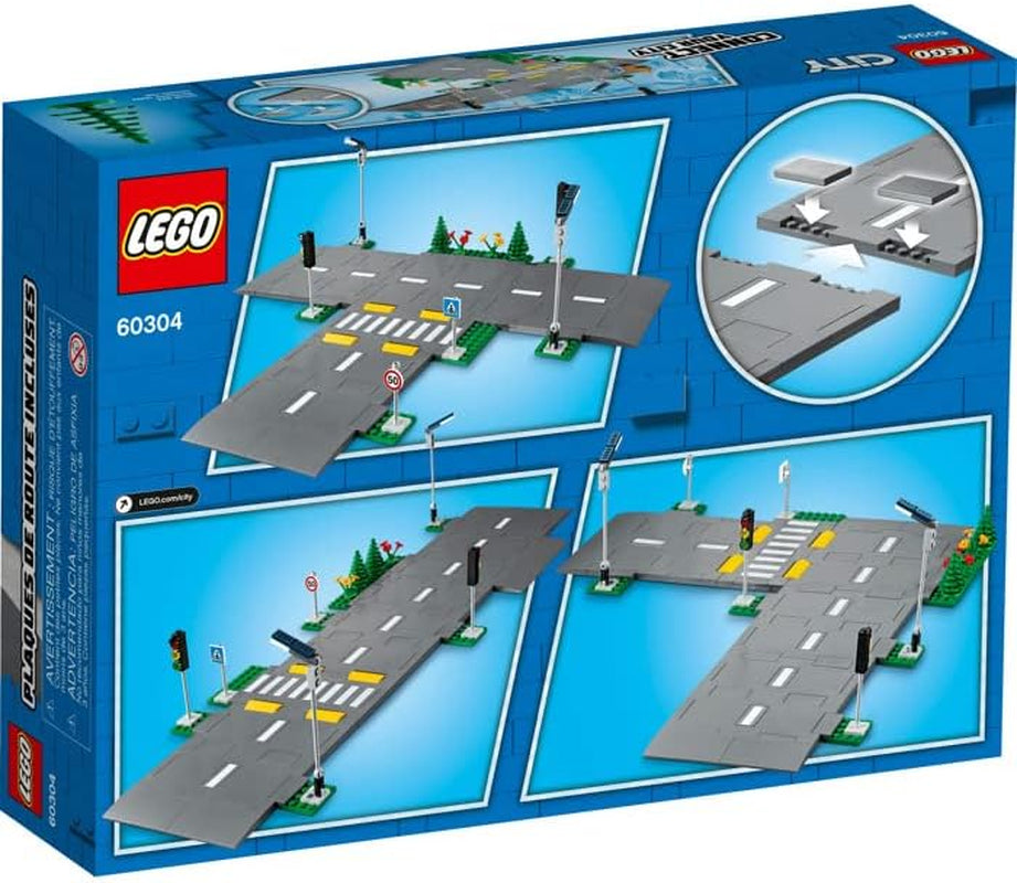 LEGO City Intersecție rutieră cu semafoare, set de construcție cu cărămizi care strălucesc în întuneric 60304 Seturi de constructie Besuche den LEGO-Store