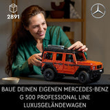 LEGO Technic Mercedes-Benz G 500 Professional Line, set de construcție cu model de mașină G-Class, cadou pentru adulți, set de vehicule de lux de teren, obiect de colecție Mercedes, mașină de jucărie 42177 Seturi de constructie Besuche den LEGO-Store