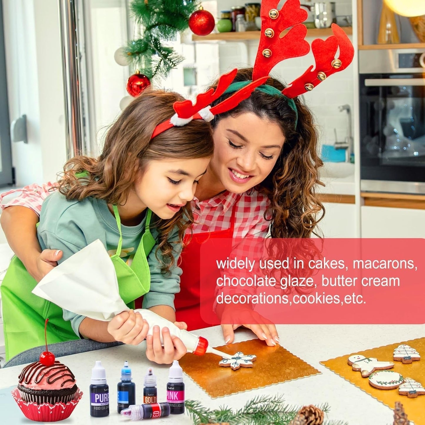 Colorant alimentar liposolubil - 12 culori coloranți alimentari pe bază de ulei pentru ciocolată, cremă de unt, bomboane, glazură - colorant alimentar concentrat pe bază de ulei pentru copt, gătit, fondant - 6 ml fiecare