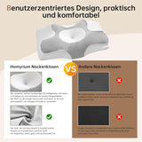 Homyrium Pernă ergonomică pentru gât Pernă ortopedică Pernă de sprijin pentru gât din spumă de memorie Pernă anti sforăit Pernă pentru dormit lateral, spate și stomac gri Perne ortopedice cervicale Naty Shop