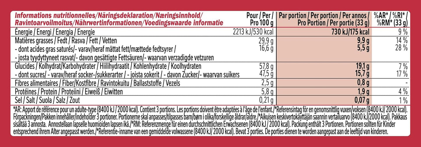 Nestlé Hazelnut Bar, napolitană crocantă cu umplutură cremoasă de alune și acoperită cu ciocolată marmorată, pachet de 2 (1 x 99g)