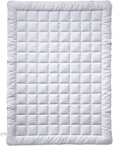 Plapumă Billerbeck Simone Superlight - plapumă de mătase - 135 X 200 Cm - plapumă de vară, plapumă răcoritoare, plapumă ușoară de vară - 100 % bumbac, alb Plapumi si pilote Naty Shop 155X220 Cm