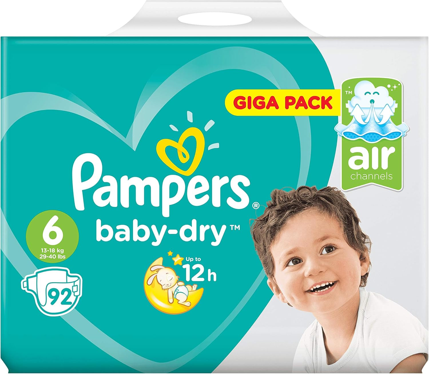 Scutece Pampers 81657566 Baby-Dry Pants, albe