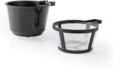 Espressor NEDIS - Cafea Filtrată - 0,4 l - 1 Ceașcă - Cronometru - Negru / Argintiu