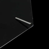 Panou din sticlă acrilică pentru prezentarea unghiilor cu benzi de afișare și nano-adeziv, expoziție de vârfuri de unghii, card transparent de culori pentru nail art, afișaj nail art, afișaj pentru exerciții de unghii (transparent)