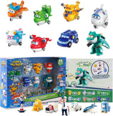 Super Wings Transform-A-Bots World Airport Crew - Seria 1 - Crew Collector's Pack - 15 figuri de jucărie - Figuri de 5,1 cm Action figures Naty Shop S6-15 Cifre