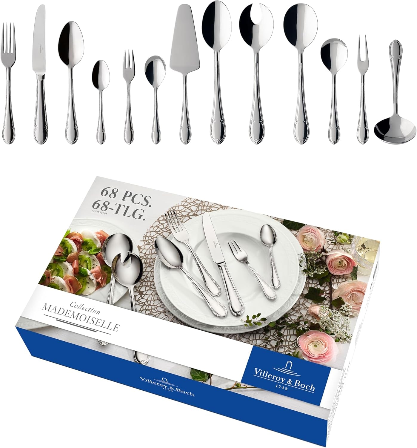 Villeroy & Boch - tacâmuri Mademoiselle, set tacâmuri 68 piese Bucatarie Naty Shop 68 piese Single