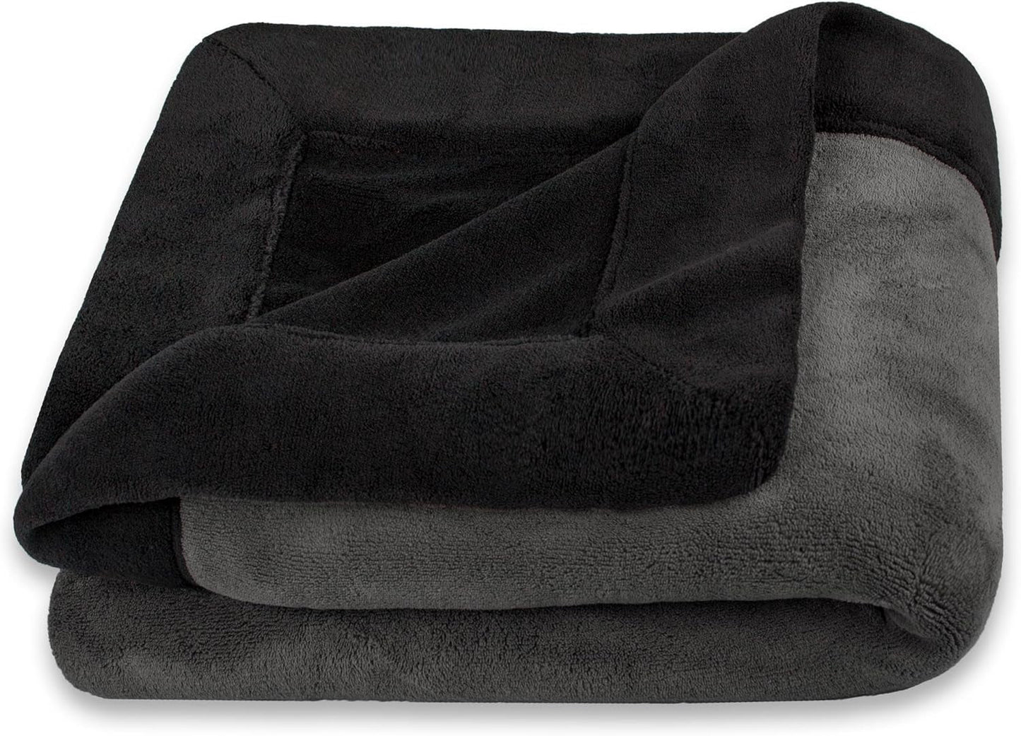 Celinatex pătură pufoasă 150 X 200 Cm albastru deschis pătură canapea cald pătură moale microfibră Fleece Oeko-Tex Montreal Paturi si Cuverturi Besuche den CelinaTex-Store Negru / gri închis 150 X 200 Cm