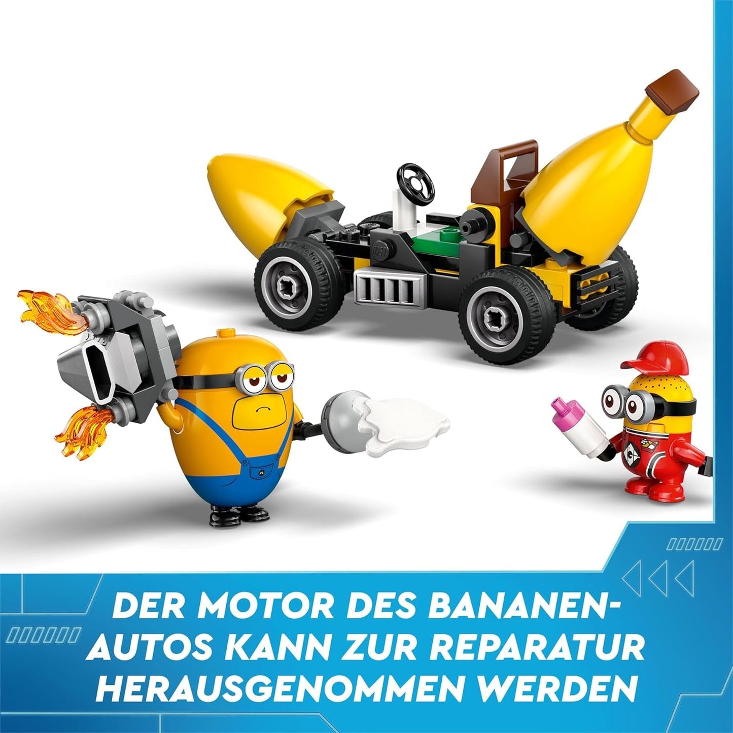 LEGO I - Simply Incorrigible 4 Minioni și mașina cu banane, set de joacă pentru I - Simply Incorrigible 4, jucărie pentru copii, cadou creativ Minioni pentru băieți și fete de la 6 ani 75580 Seturi de constructie Besuche den LEGO-Store