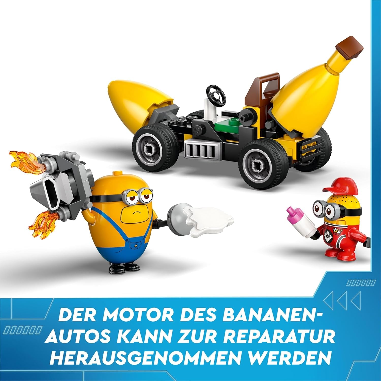 LEGO I - Simply Incorrigible 4 Minioni și mașina cu banane, set de joacă pentru I - Simply Incorrigible 4, jucărie pentru copii, cadou creativ Minioni pentru băieți și fete de la 6 ani 75580 Seturi de constructie Besuche den LEGO-Store