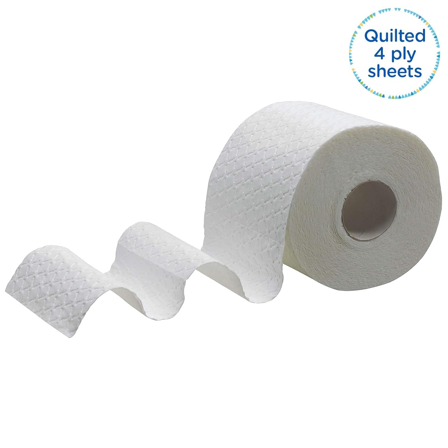 Kleenex Premium Role de hârtie igienică 8484, hârtie igienică 24 de role X 160 de foi umflate, hârtie igienică 4 straturi, 100% fibră pură, de înaltă calitate, rezistentă la rupere și moale (pachet cu 2)