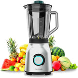 Cecotec Standmixer Power Black Titanium 2200MAX Smooth, 2200 W Maximale Leistung, 6 Klingen Aus Edelstahl, Ice-Crush-Funktion, Turbo- Und Smoothie-Funktion, Autoclean-Funktion Bucatarie Naty Shop Inox 1800 W | 1,5 L + Autoclean
