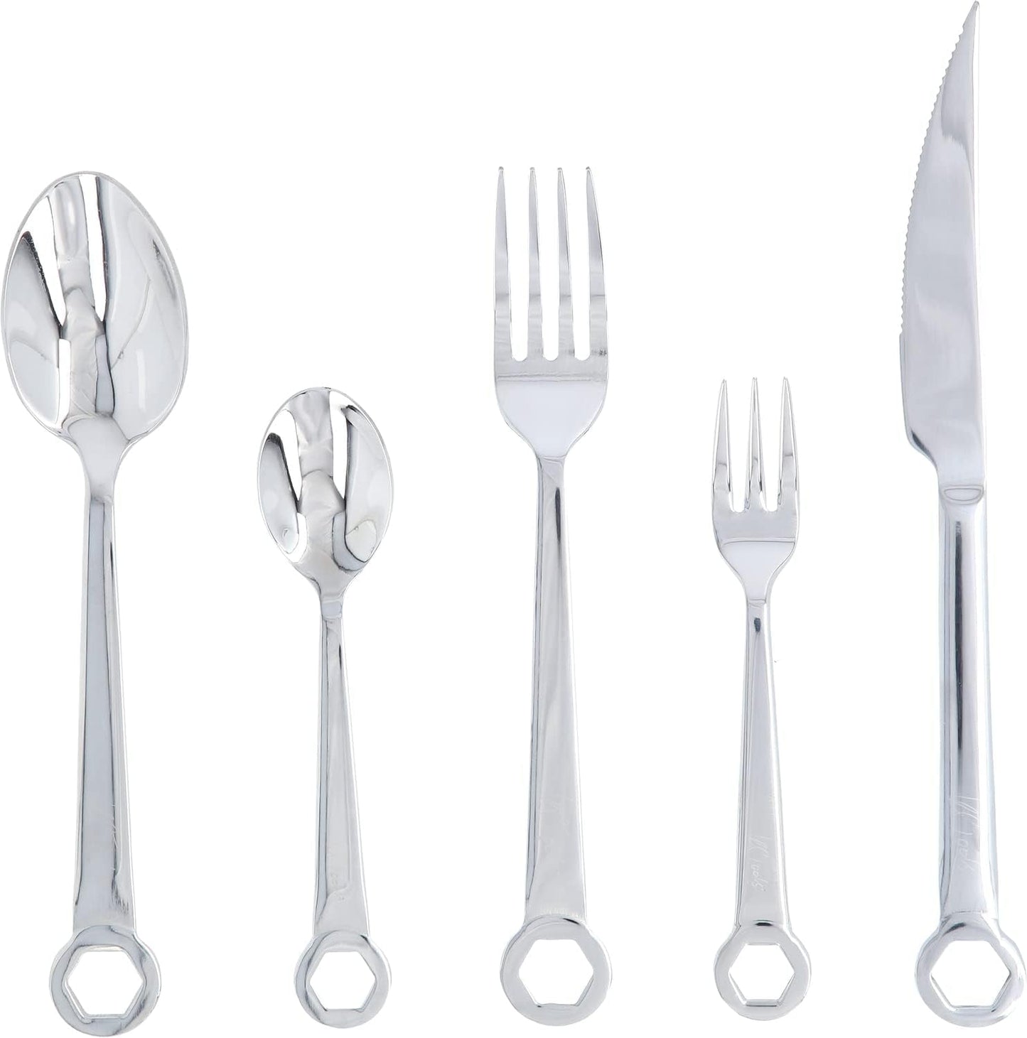 Set tacâmuri 5 piese, oțel inoxidabil Bucatarie Naty Shop