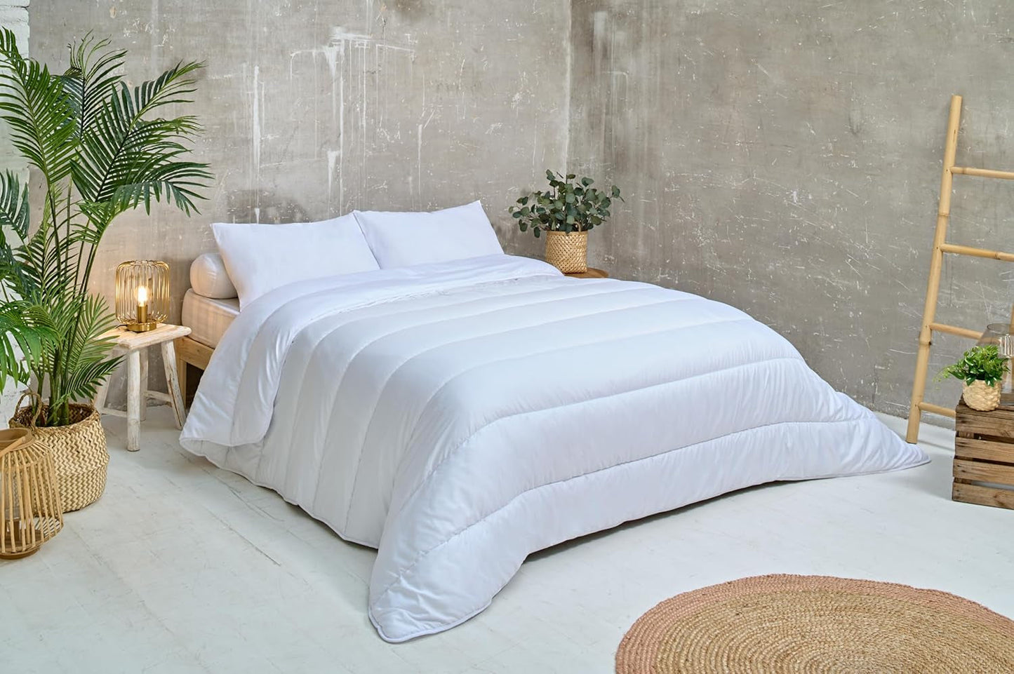 Bleu Câlin COUETTE MICROFIBRE KMF 45S, 240X260Cm, Poliester, Plapumă, Pătură, Alb, Iarnă Plapumi si pilote Naty Shop 200 X 200 Cm