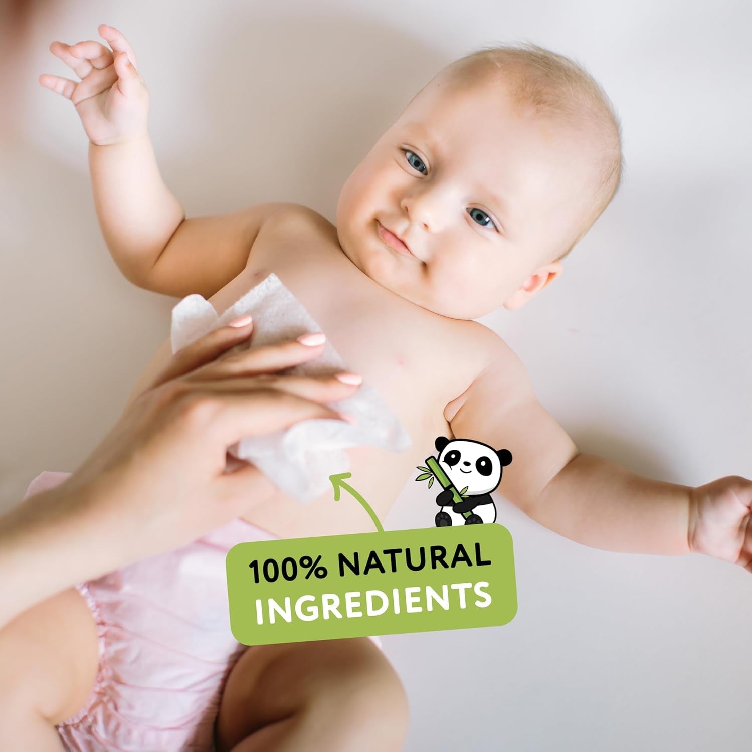 Șervețele umede din bambus Cheeky Panda pentru bebeluși | 720 de șervețele ecologice | Delicate și moi | Produse esențiale pentru nou-născuți