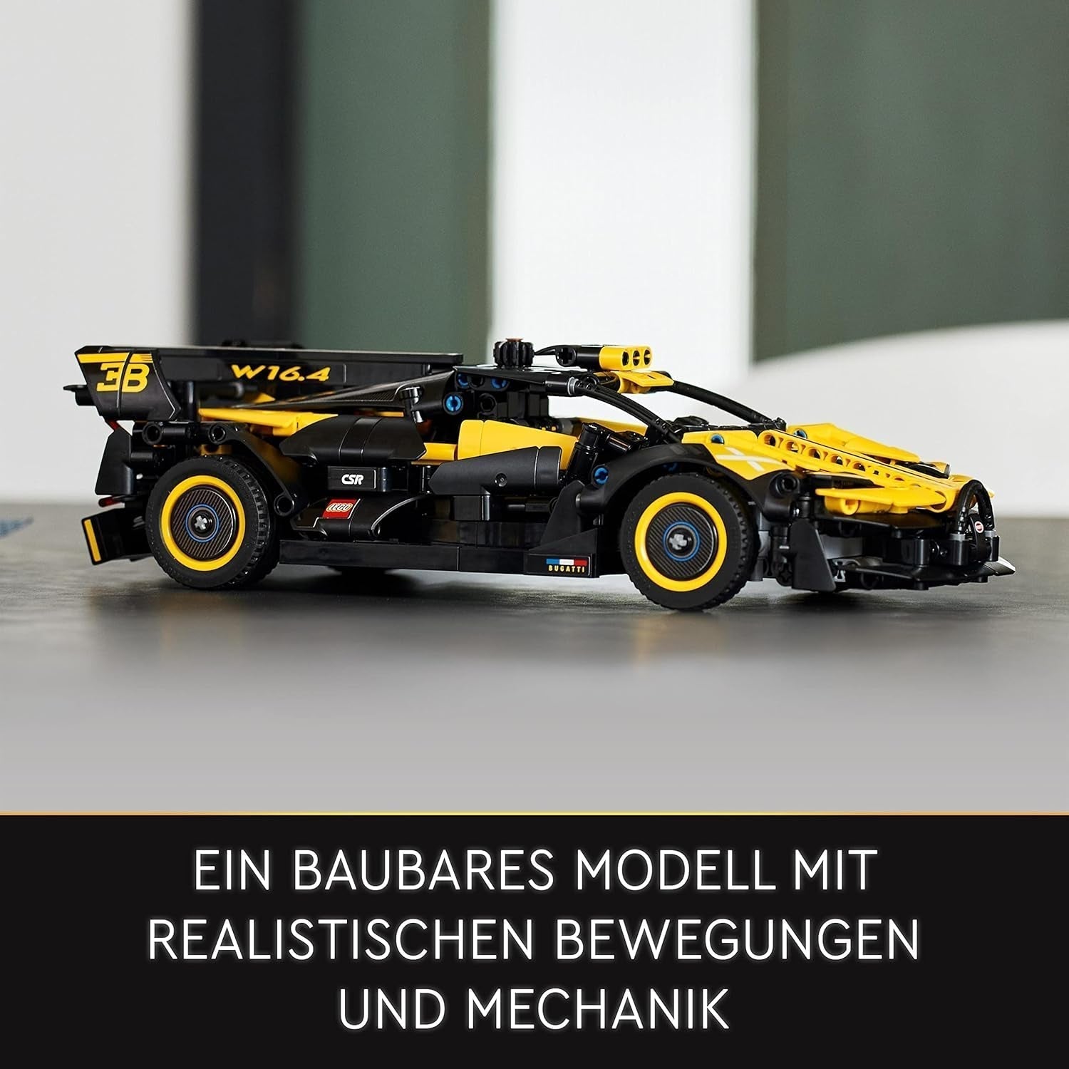 Mașină de curse LEGO Technic Bugatti, kit model mașină, jucărie mașină sport, set mașină iconică de colecționat, jucărie de construit de la 9 ani 42151 Seturi de constructie Besuche den LEGO-Store