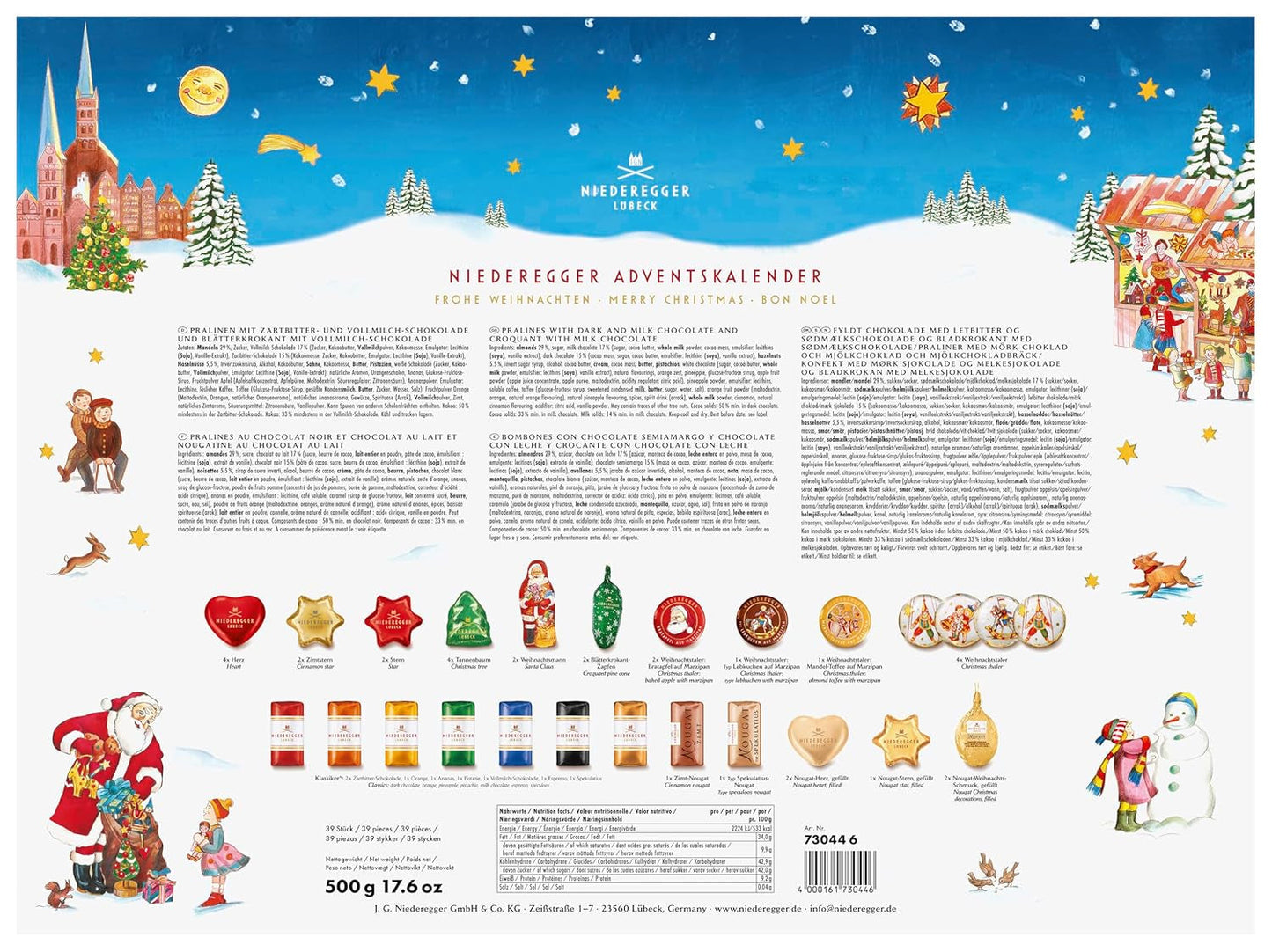 Calendar de Advent Niederegger Carusel 500g