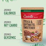 Stevia + Eritritol 1:3 Îndulcitor,1G = 3G Zahăr, 850 grame Indulcitori Naty Shop