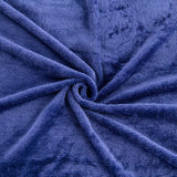Kono Sherpa fleece throw blanket, 150 X 200 Cm, Soft, Cosy, Fluffy, Reversible, Microfibre, pături fixe pentru pat, canapea, canapea (Albastru marin, dublu/double) Paturi si Cuverturi Besuche den KONO-Store