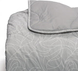 Foppapedretti Nacht&Natura cuvertură pentru pat dublu 2P; val perla, capac 100% bumbac, Made in Italy Plapumi si pilote Naty Shop