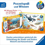 Ravensburger children's puzzle 13411 - Creaturi marine pe reciful de corali - De ce? De ce? De ce? Puzzle 150 piese XXL + poster de cunoștințe, pentru copii de la 7 ani Puzzle Naty Shop